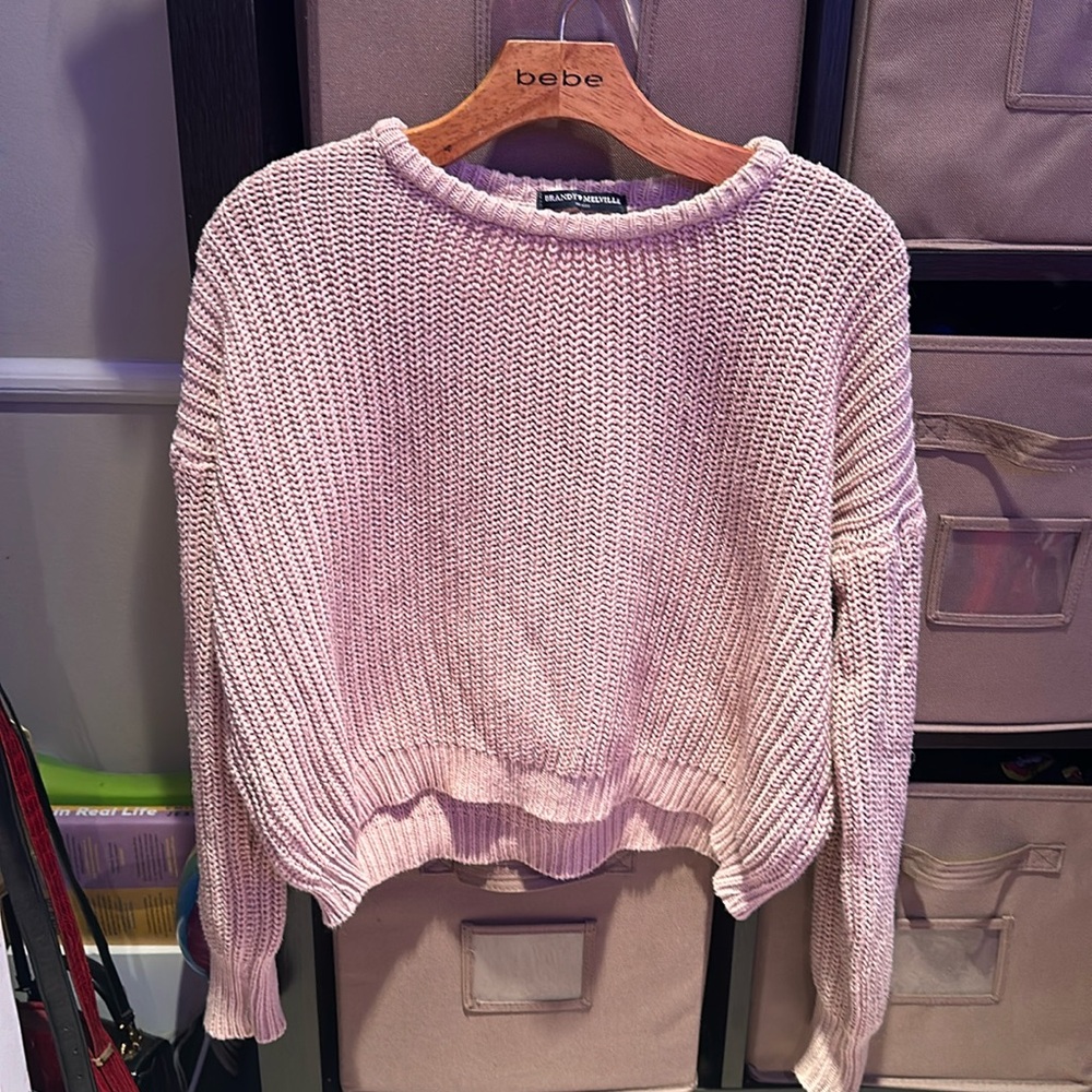 Baby pink brandy Melville sweater
